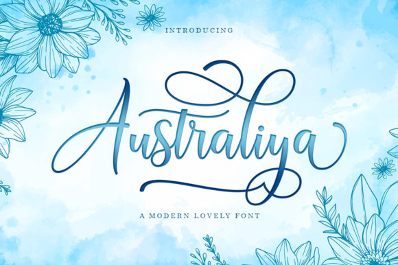 Australiya Font: Elegant Script for Branding Projects
