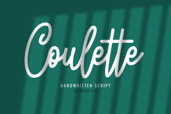 Coulette: An Elegant Script Handwritten Font