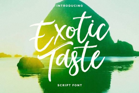 Elevate Your Brand Identity with Exotic Taste Font