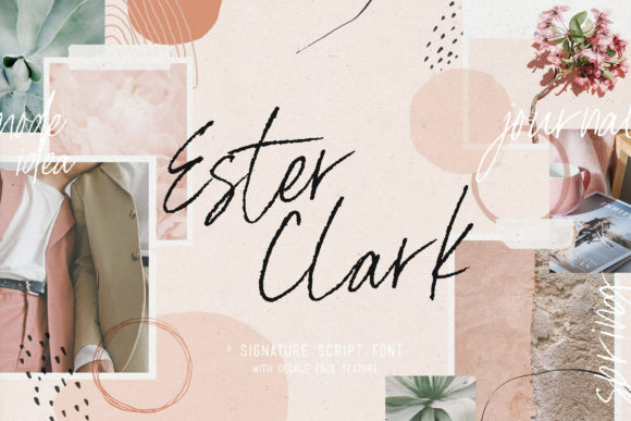 Ester Clark: A Vintage Script Font for Editorial Design