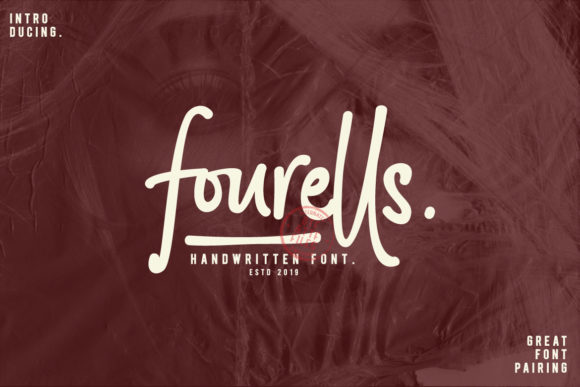 Fourells: An Elegant Script Handwritten Font for Makers