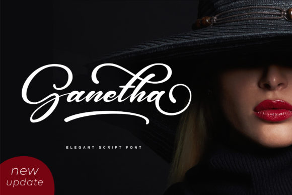 Ganetha: An Elegant Script Font for Editorial Design