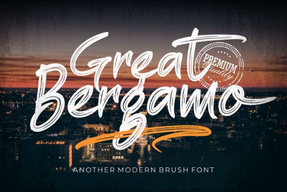 Great Bergamo: The Elegant Script Font for Makers