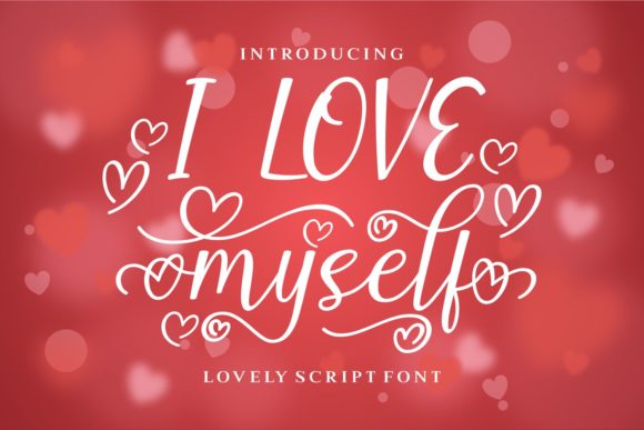 I Love Myself Script Font for Makers