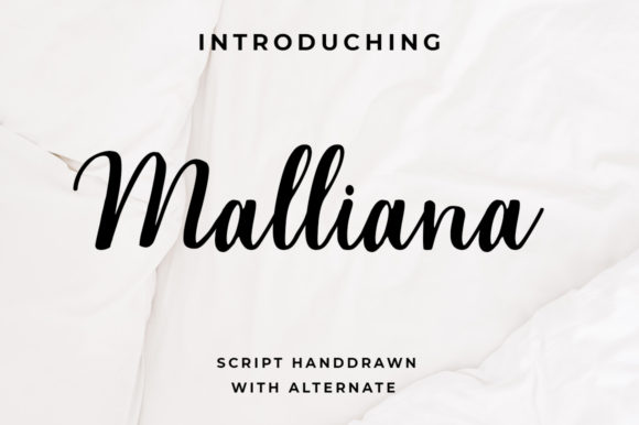 Malliana Font: The Handwritten Typeface for Elegant Brands