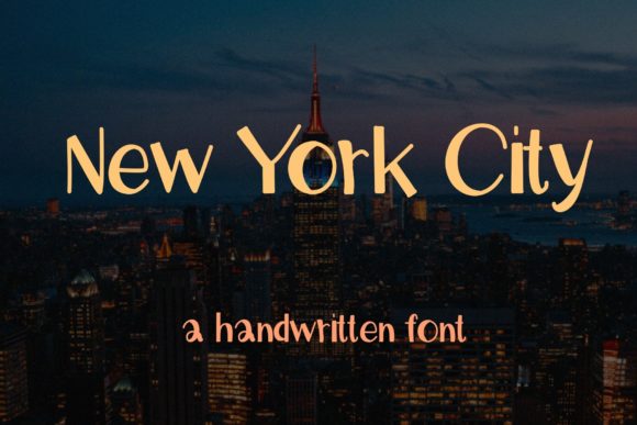 New York City Font: A Sweet Handwritten Typeface for Branding