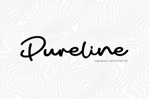 Pureline: A Modern Signature Font for Small Business Branding