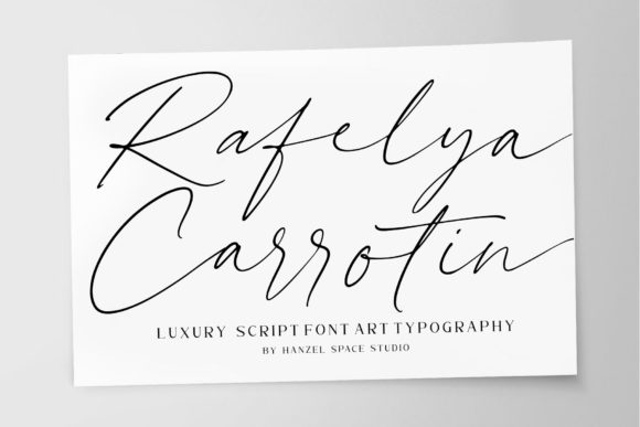Rafelya Carrotin: The Elegant Script Font for Makers