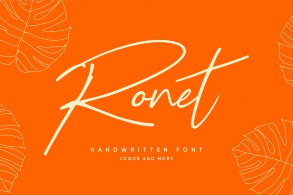 Ronet: A Timeless Script Font for Makers