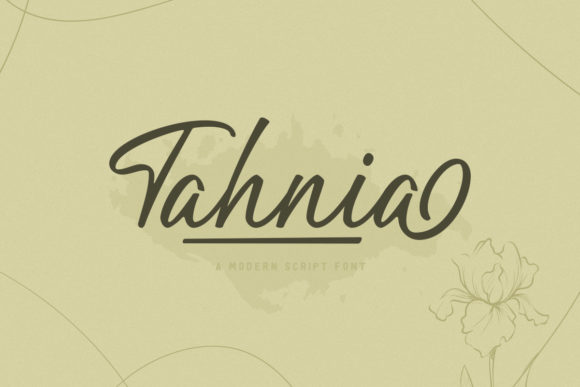 Tahnia: The Sweet Script Handwritten Font for Editorial Design
