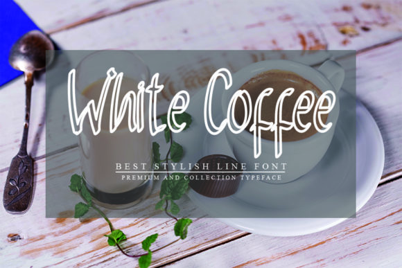 White Coffee Font for Elegant Handmade Designs