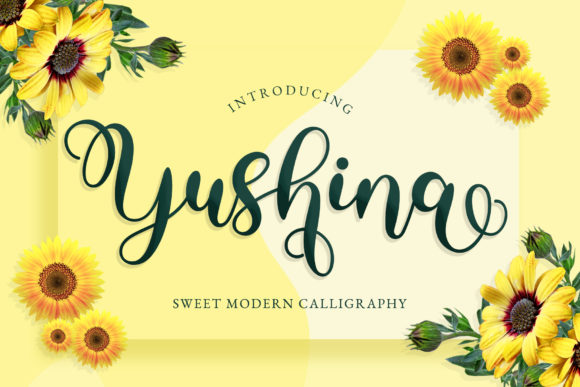 Yushina: A Sweet Handwritten Font for Makers